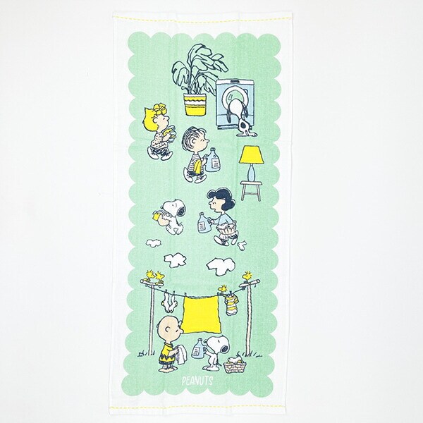スヌーピー ふんわりガーゼタオル フェイスタオル 洗濯 西川 SNOOPY