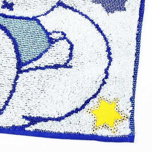ミッフィー miffy スター ミニタオル ブルー ハンカチ 西川