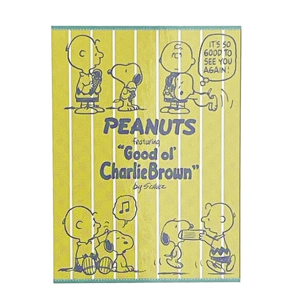 スヌーピー タオルケット（イエロー) 寝具 西川のタオルケット  SNOOPY