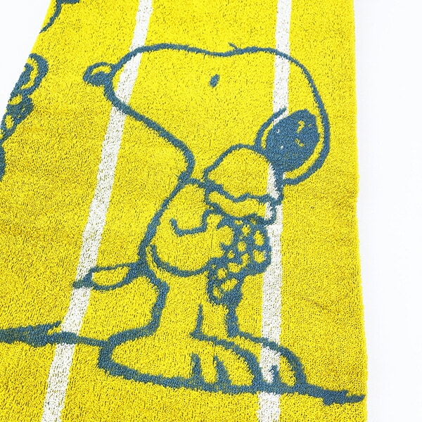 スヌーピー タオルケット（イエロー) 寝具 西川のタオルケット  SNOOPY