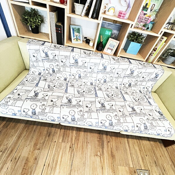 スヌーピー Ice Cream comics クールハーフケット グレー ひんやり SNOOPY 寝具 西川