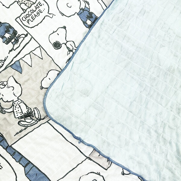 スヌーピー Ice Cream comics クールハーフケット グレー ひんやり SNOOPY 寝具 西川