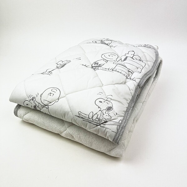 スヌーピー 敷きパッド(グレー) 寝具 西川  SNOOPY