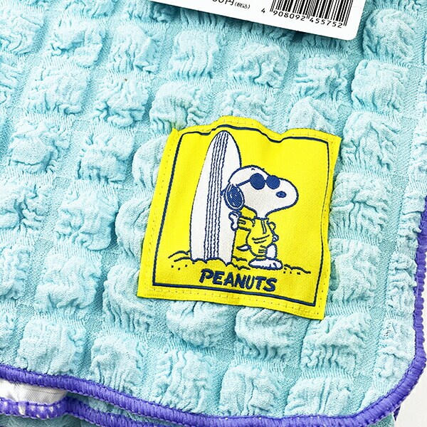 スヌーピー サマーケット(ブルー) 寝具 西川のタオルケット  SNOOPY