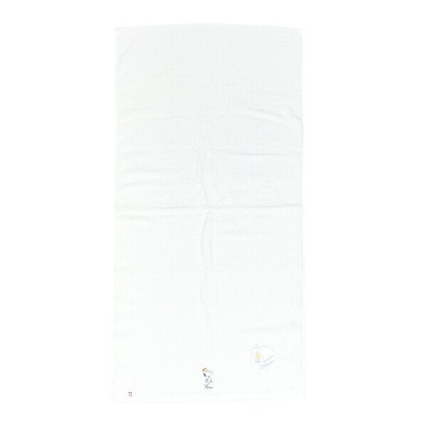 スヌーピー PEANUTS 75th かるわた バスタオル ホワイト 今治 日本製 西川 SNOOPY