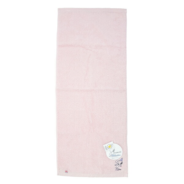 スヌーピー PEANUTS 75th かるわた フェイスタオル ピンク 今治 日本製 西川 SNOOPY