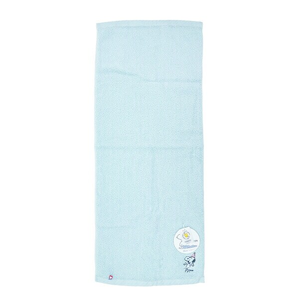 スヌーピー PEANUTS 75th かるわた フェイスタオル グリーン 今治 日本製 西川 SNOOPY