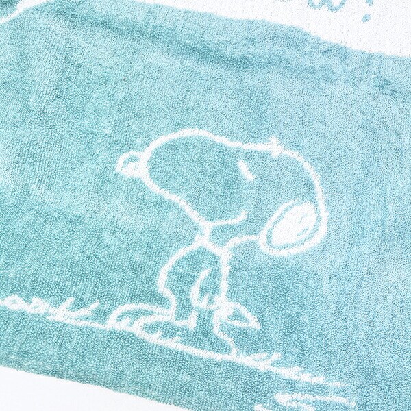 スヌーピー のびのびタオルピローケース グリーン 枕カバー SNOOPY