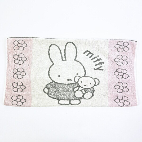 ミッフィー miffy のびのびタオルピローケース ボリス グレー 西川