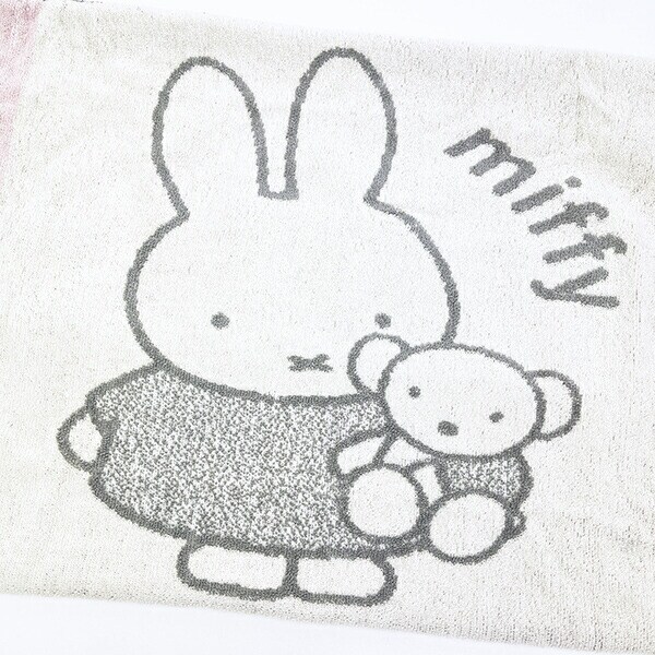 ミッフィー miffy のびのびタオルピローケース ボリス グレー 西川