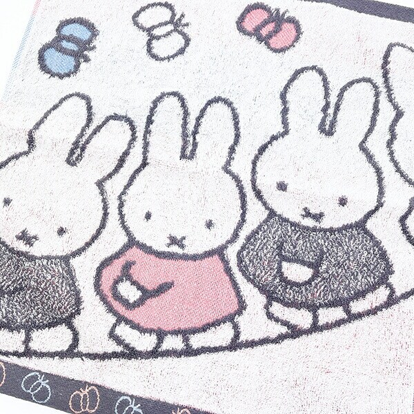 ミッフィーとおともだち miffy ウォッシュタオル アイボリー 日本製 西川