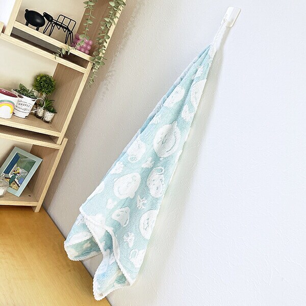 スヌーピー フワリー クイックドライタオル ブルー バスタオル SNOOPY