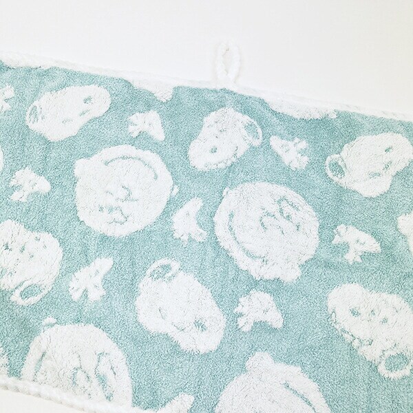 スヌーピー フワリー クイックドライタオル ブルー フェイスタオル SNOOPY