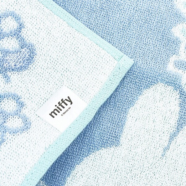 ミッフィー miffy ミニタオル リース ブルー ハンカチ
