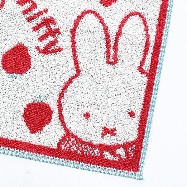 ミッフィー miffy ミニタオル ストロベリー レッド ハンカチ