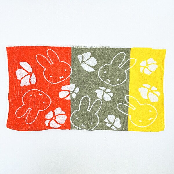 ミッフィー miffy フラワー のびのびタオルピローケース 枕カバー