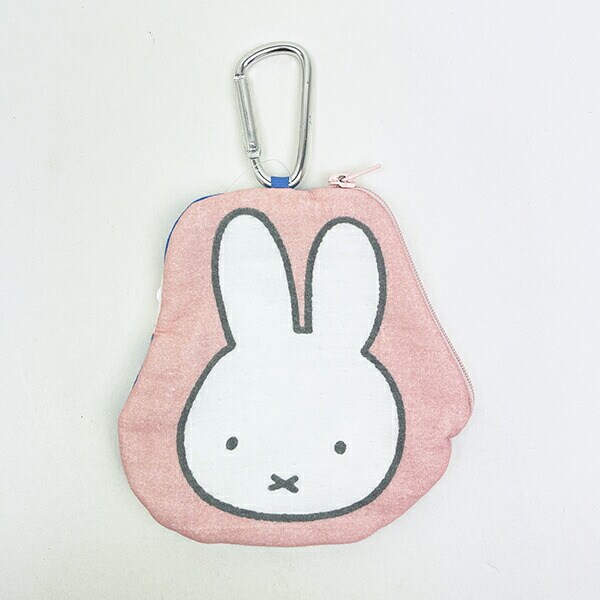 ミッフィー miffy タオルポーチ フェイス ピンク