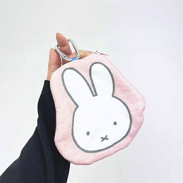 ミッフィー miffy タオルポーチ フェイス ピンク