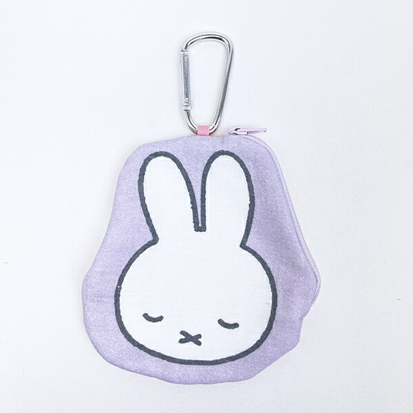 ミッフィー miffy タオルポーチ スリープ パープル