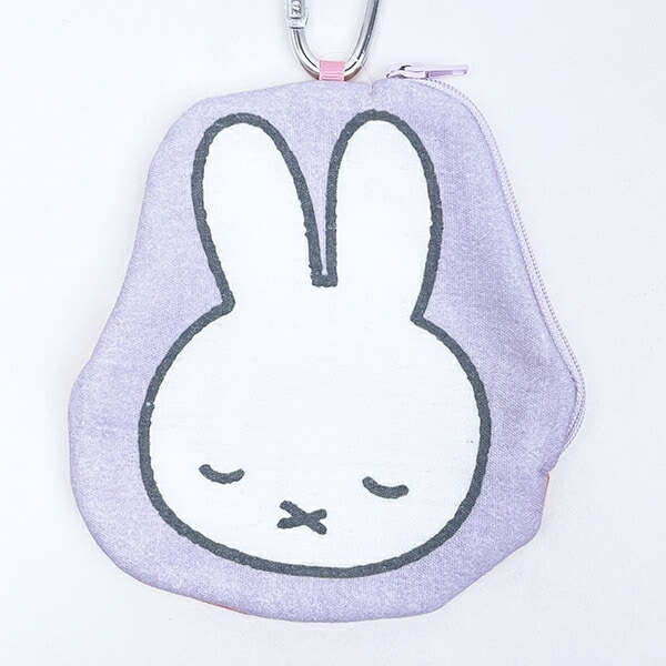 ミッフィー miffy タオルポーチ スリープ パープル