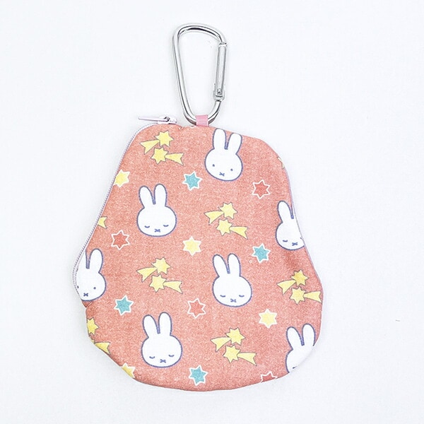 ミッフィー miffy タオルポーチ スリープ パープル