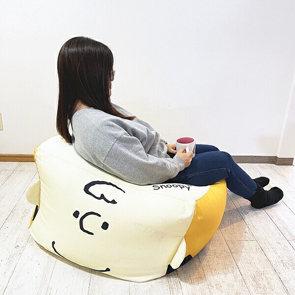スヌーピー チャーリーブラウン ビーズクッション(L) インテリア SNOOPY