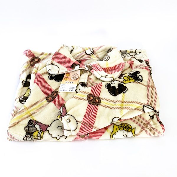 スヌーピー 着る毛布 ルームウェア レッド 西川