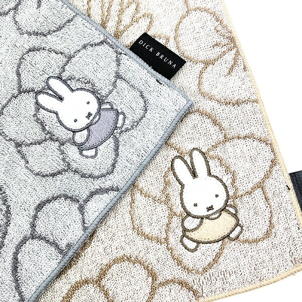 ミッフィー miffy  (グレー) ガーデンサテンシリーズ