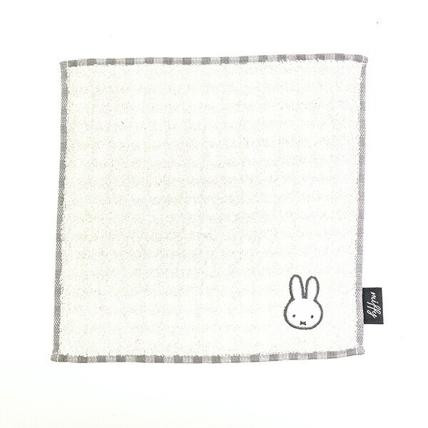 ミッフィー miffy ガーゼギンガムハンカチ (グレー) ベビー