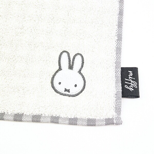 ミッフィー miffy ガーゼギンガムハンカチ (グレー) ベビー