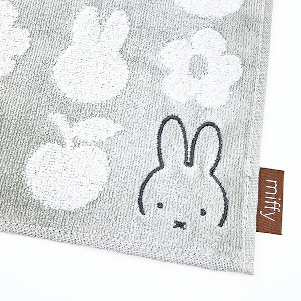 ミッフィー miffy シルエットハンカチ (グレー)