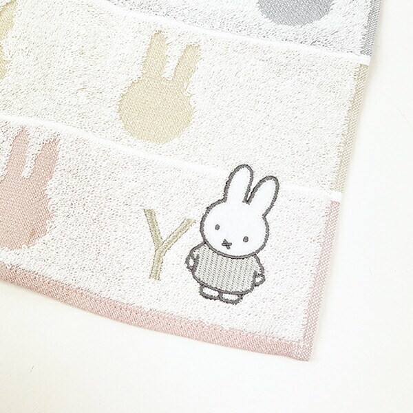 ミッフィー miffy イニシャルハンカチ(Y) ピンク
