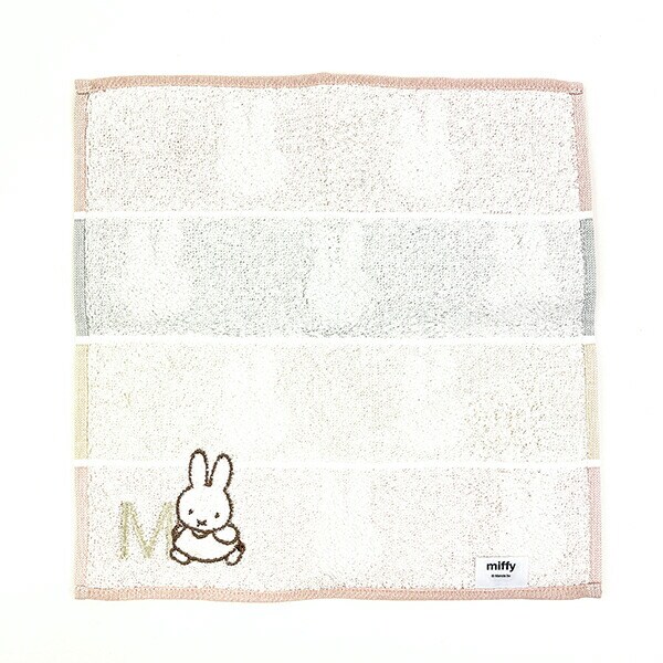 ミッフィー miffy イニシャルハンカチ(R) ピンク