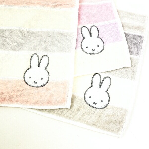 ミッフィー miffy ハンカチ (セサミ) パステルボーダー