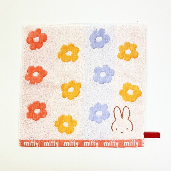 ミッフィー miffy ハンカチ (ポップ柄) フラワーポップシリーズ