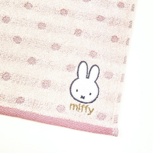 ミッフィー miffy きらきら ミニタオル (ピンク) ハンカチ