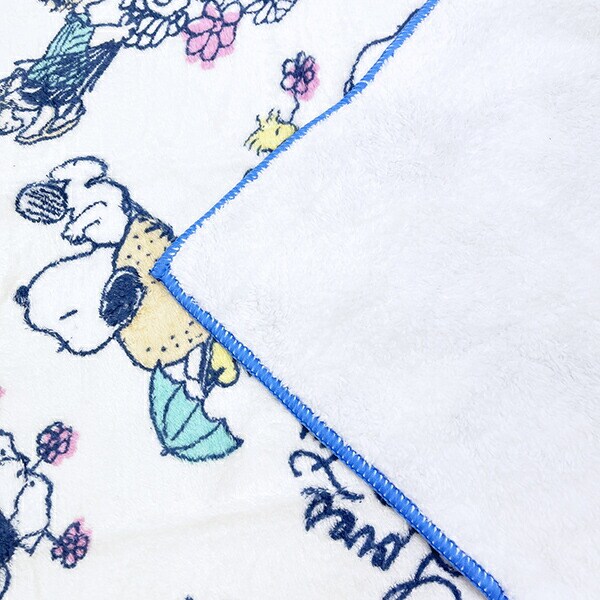 スヌーピー LovesNATURE クイックドライビッグフェイスタオル (ブルー) SNOOPY