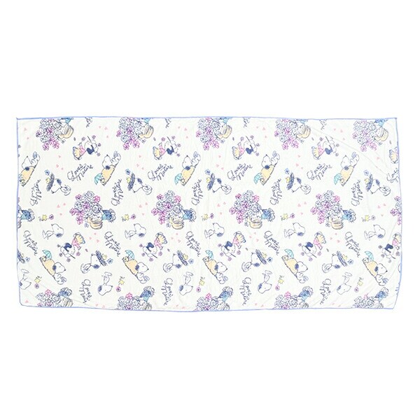 スヌーピー LovesNATURE クイックドライバスタオル (ブルー) SNOOPY