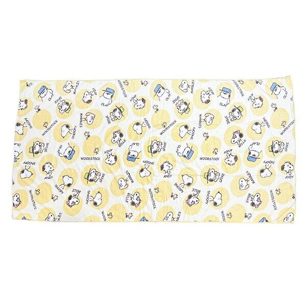 スヌーピー サークルブラザー クイックドライバスタオル (イエロー) SNOOPY
