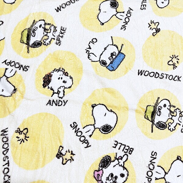 スヌーピー サークルブラザー クイックドライバスタオル (イエロー) SNOOPY