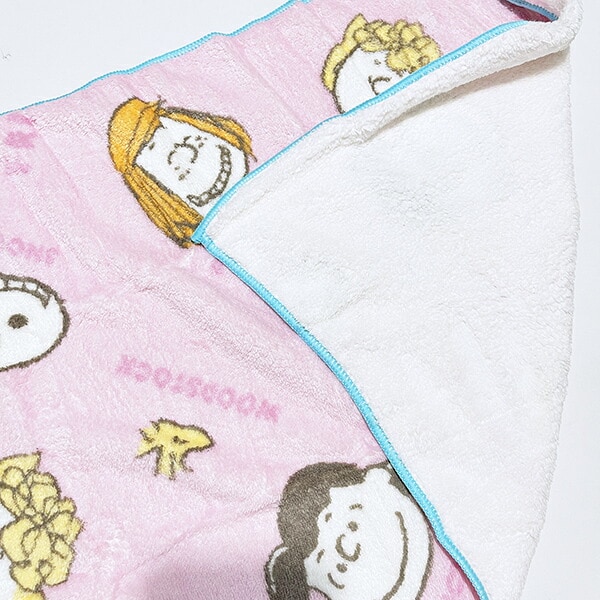 スヌーピー SNOOPY＆FRIENDS クイックドライビッグフェイスタオル (ピンク) SNOOPY