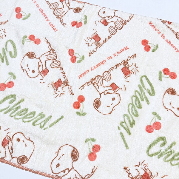スヌーピー チェリーコーラ クイックドライバスタオル SNOOPY
