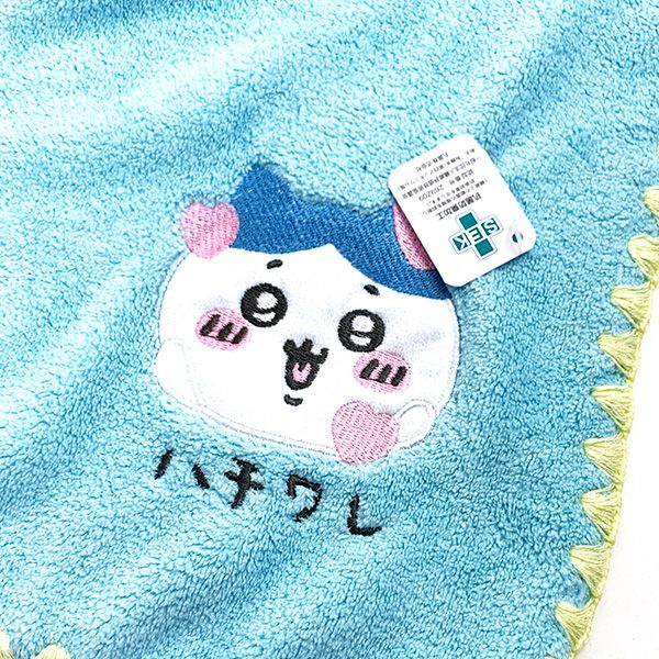 ちいかわ シンプルハチワレ フェイスタオル バスグッズ スポーツ ブルー