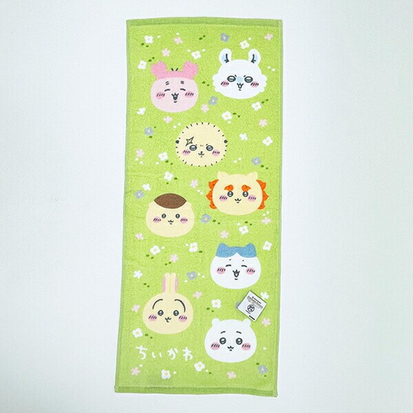 ちいかわ お花畑とちいかわたち フェイスタオル