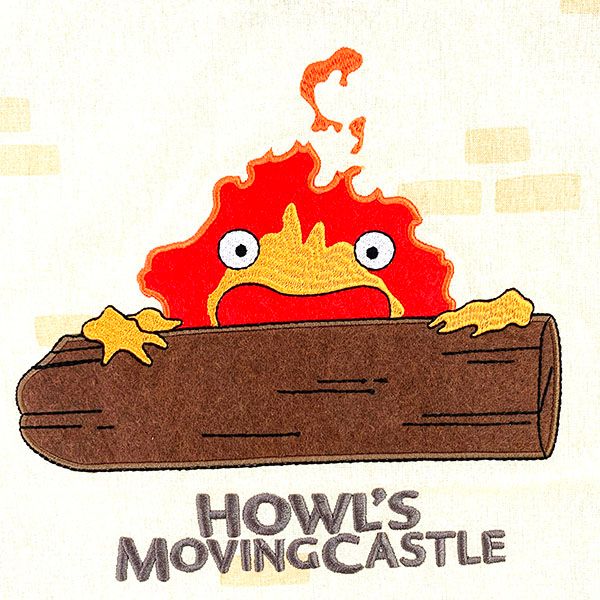 ハウルの動く城 カルシファー 城の中で 割烹着 エプロン キッチン 保育園 幼稚園 キッチン