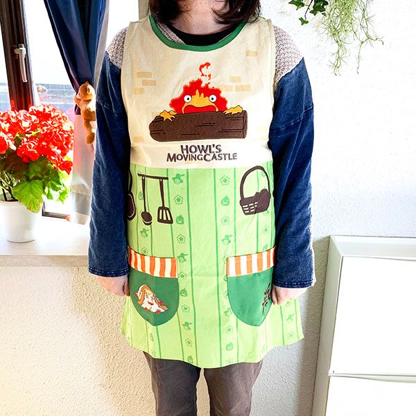 ハウルの動く城 カルシファー 城の中で 割烹着 エプロン キッチン 保育園 幼稚園 キッチン