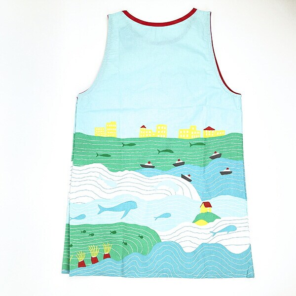 ジブリ 崖の上のポニョ だいすき かっぽう着 (ラン型エプロン) エプロン タブリエ 幼稚園 保育園