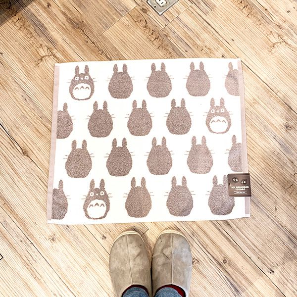 スタジオジブリ となりのトトロ 大トトロシルエット バスマット お風呂 インテリア グレー