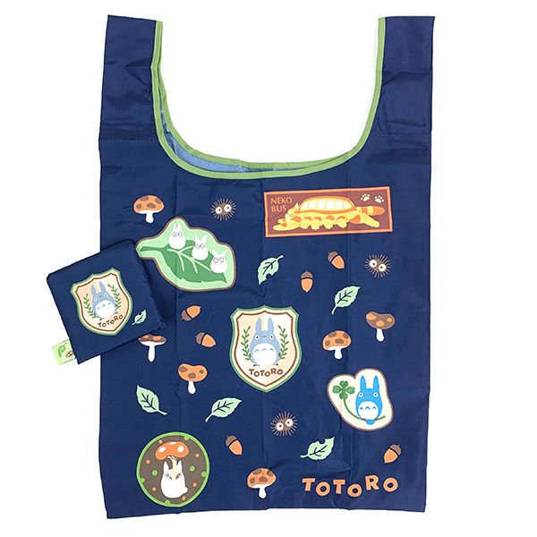 スタジオジブリ となりのトトロ エコバッグ トトロアイコン 折りたたみバッグ マルシェバッグ