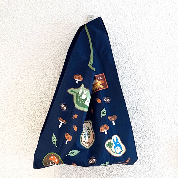 スタジオジブリ となりのトトロ エコバッグ トトロアイコン 折りたたみバッグ マルシェバッグ